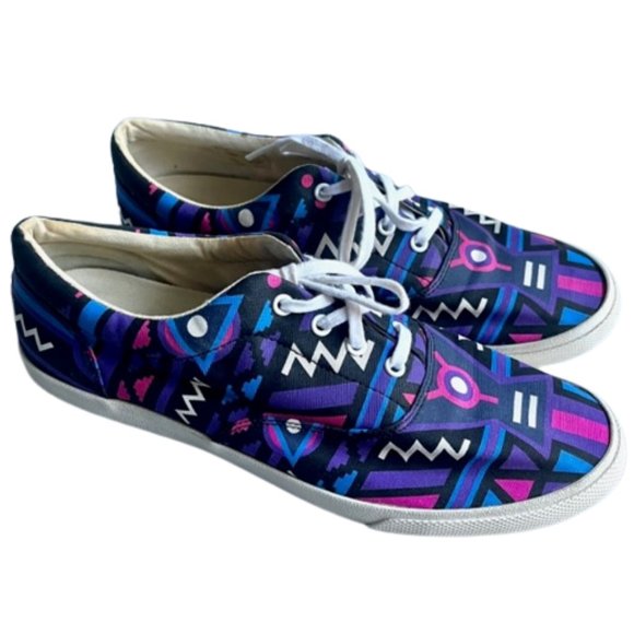 Bucketfeet Cosmos 2 Lace Up Canvas Sneakers Purple/Black - EU 41/US 10 - Picture 3 of 14